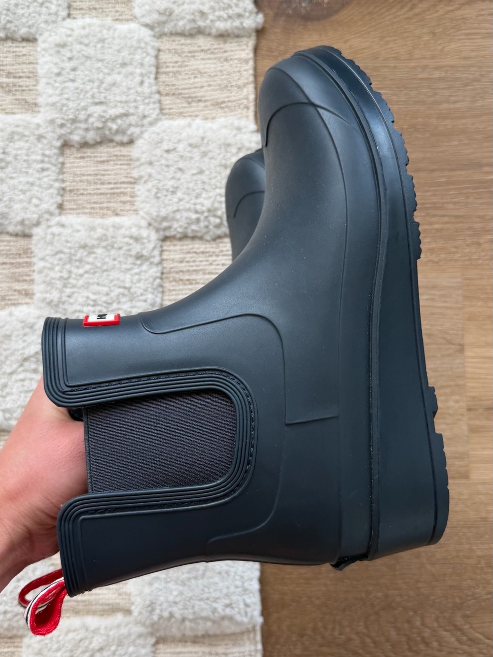 Hunter Tabitha Chelsea Waterproof Rain Boot in Black - Picture 4 of 6